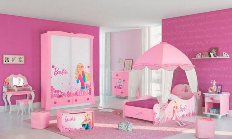 Habitación para niñas de Barbie