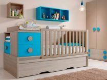 Dormitoro de bebés con mobiliario modular
